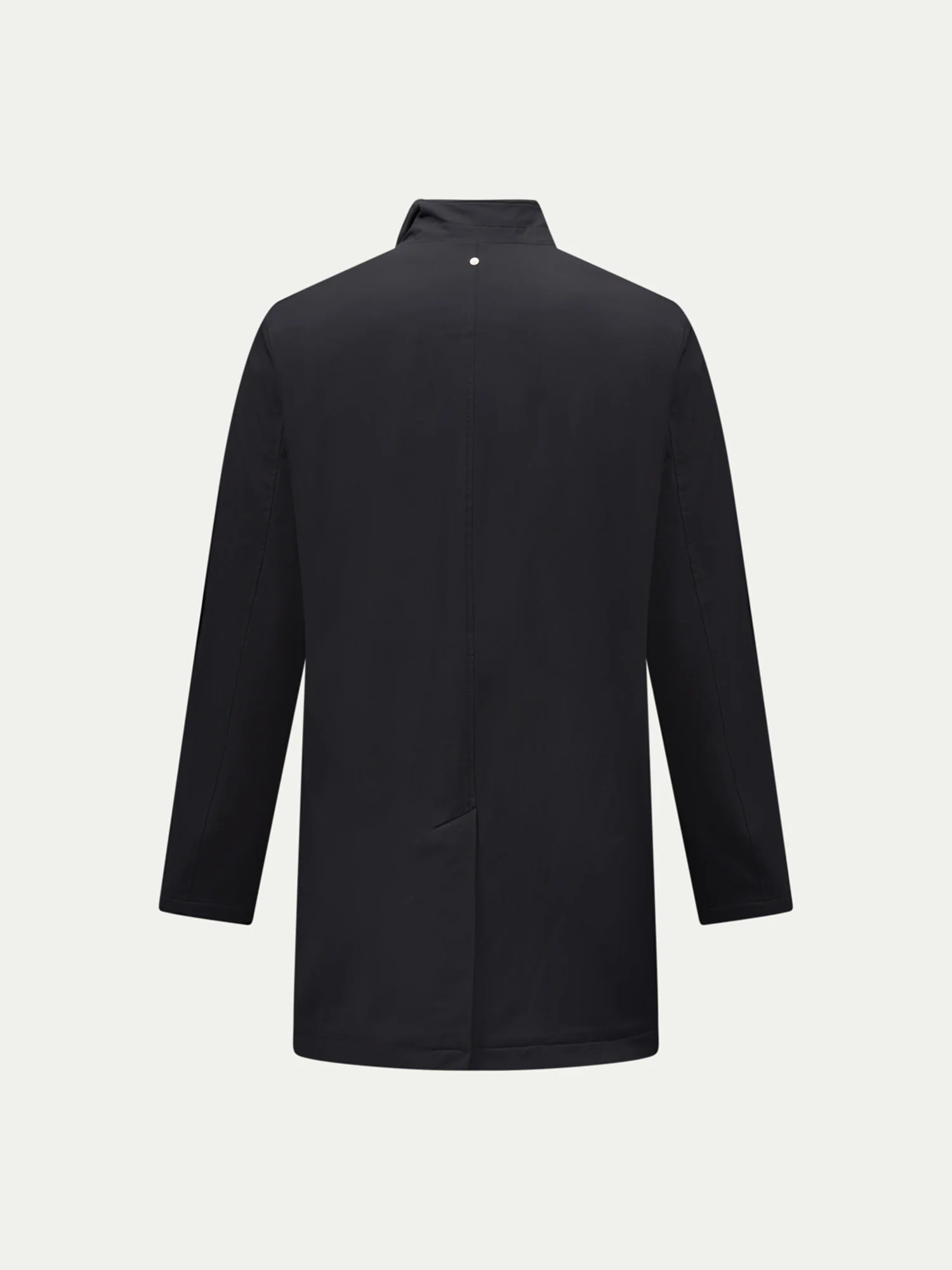 Padded Rain Mac in Black - Image 6